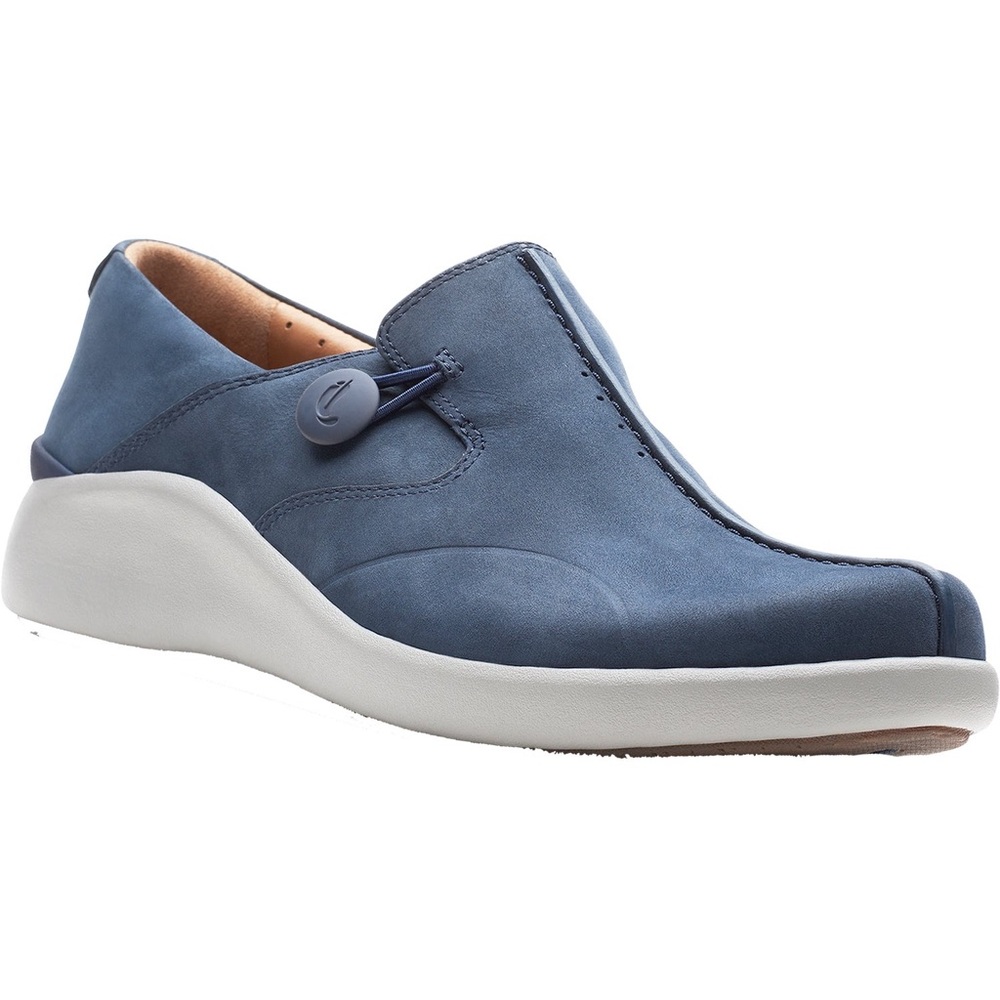 NEW!! Women’s Clarks Un Loop 2 Navy Nubuck Size 5M